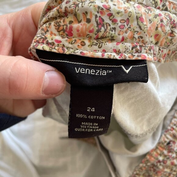 Vintage Y2K Venezia Cargo Pants Sz 24 / 3X Tan Khaki Grunge Streetwear Gorpcore - Picture 5 of 6